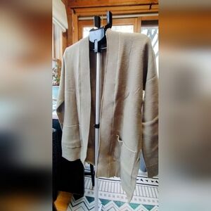 New And Never Worn Amazon Womans Size Small Olive Green Cardihan Sweater